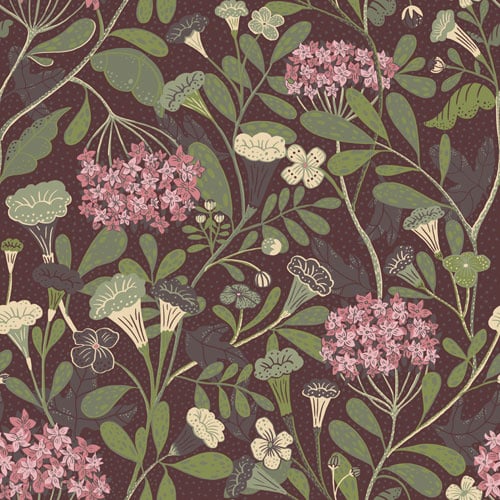 Dutch Wallcoverings Lina - Hybbe - Lilac