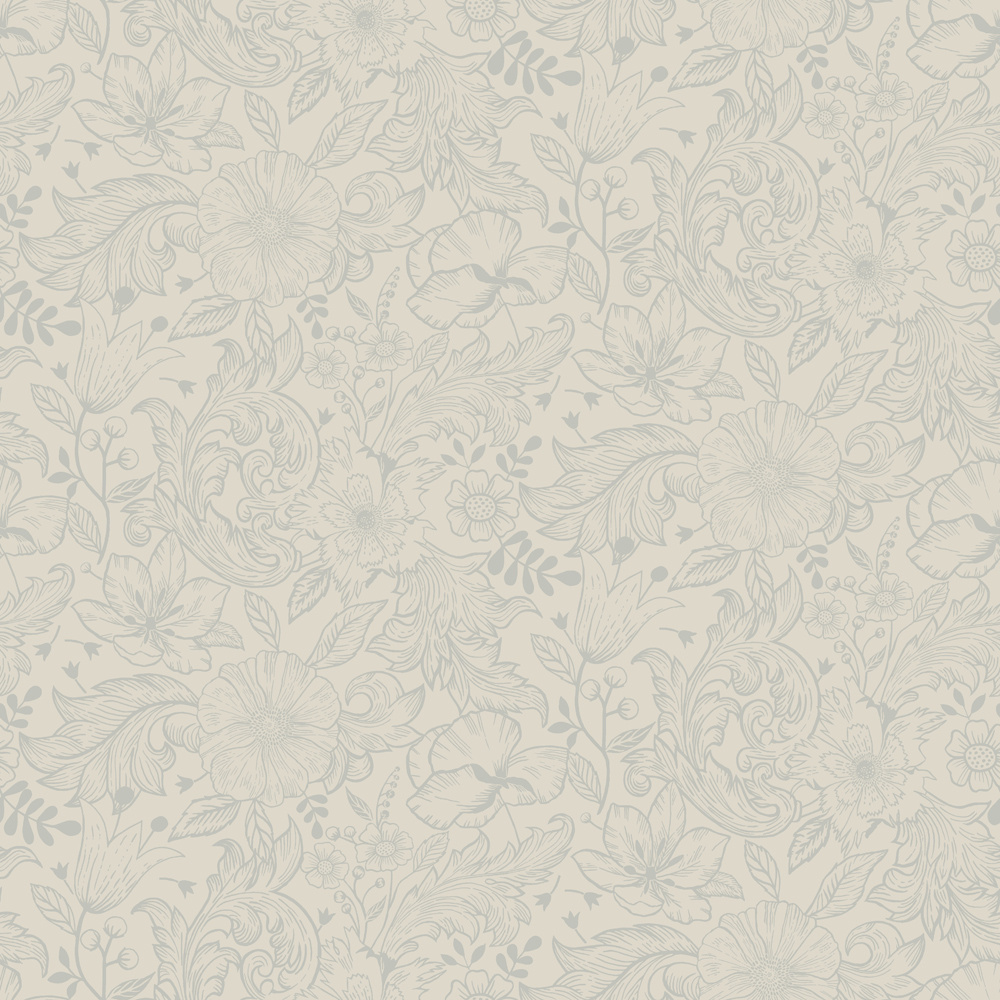 Dutch Wallcoverings Angas - Wilma White - Wit