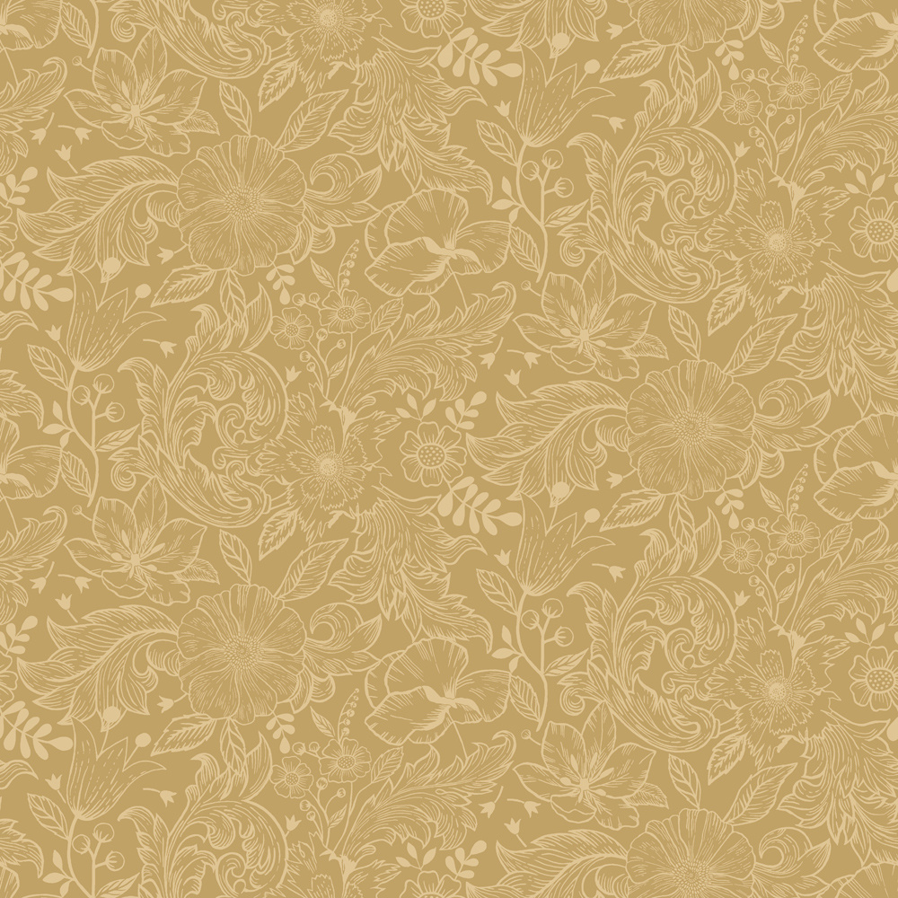 Dutch Wallcoverings Angas - Wilma Yellow - Geel