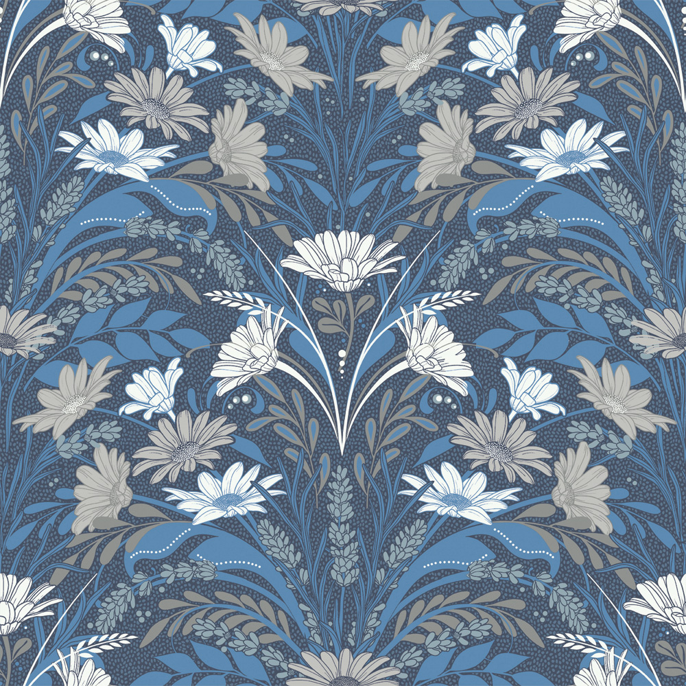 Dutch Wallcoverings Sunnano - Värmdö Blue - Blauw