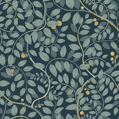 Dutch Wallcoverings Lina II - Kirke Blue - Blauw