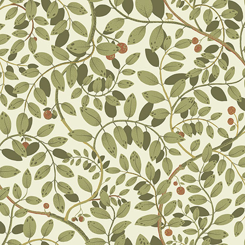 Dutch Wallcoverings Lina II - Kirke Green - Groen