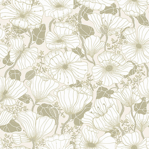 Dutch Wallcoverings Lina II - Matilda Grey - Grijs