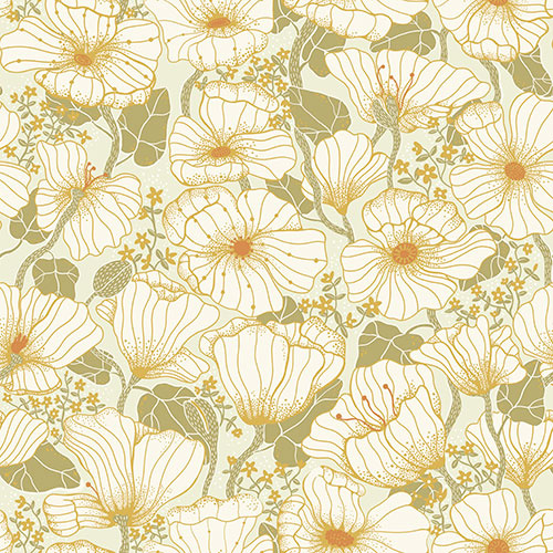 Dutch Wallcoverings Lina II - Matilda Green - Groen