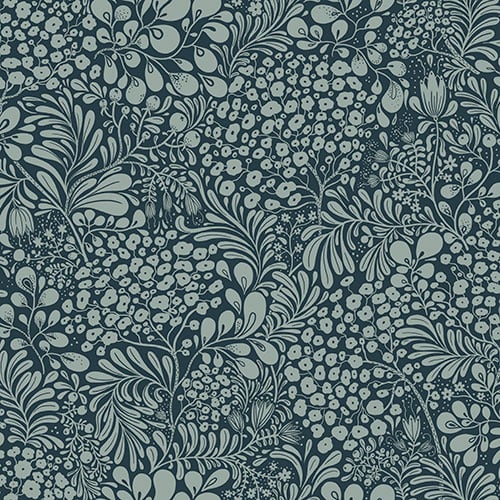 Dutch Wallcoverings Lina II - Siv Dark Blue - Blauw