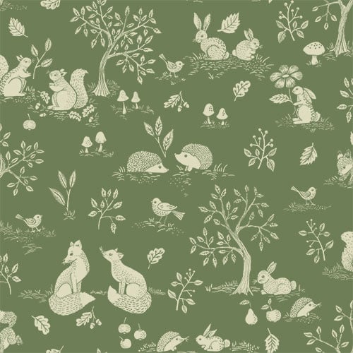 Dutch Wallcoverings Gronhaga - Ivar Green - Groen