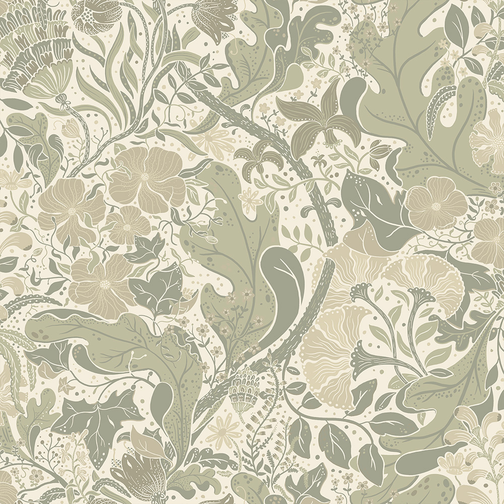 Dutch Wallcoverings Hjärterum - Elise - Wit