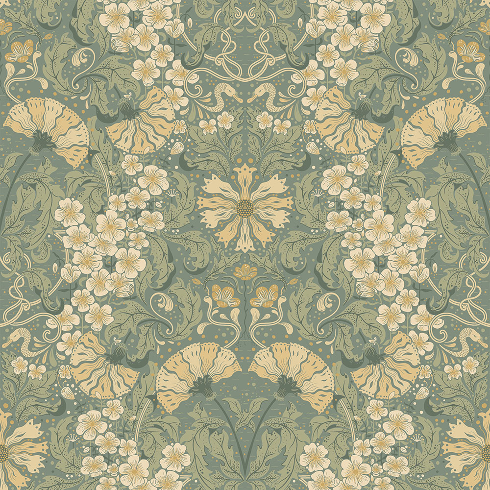 Dutch Wallcoverings Hjärterum - Öjvind - Groen