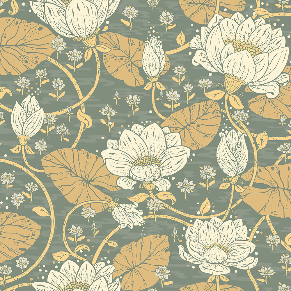 Dutch Wallcoverings Hjärterum - Eva - Groen