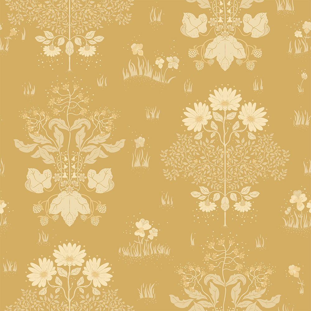 Dutch Wallcoverings Hjärterum - Edla - Geel