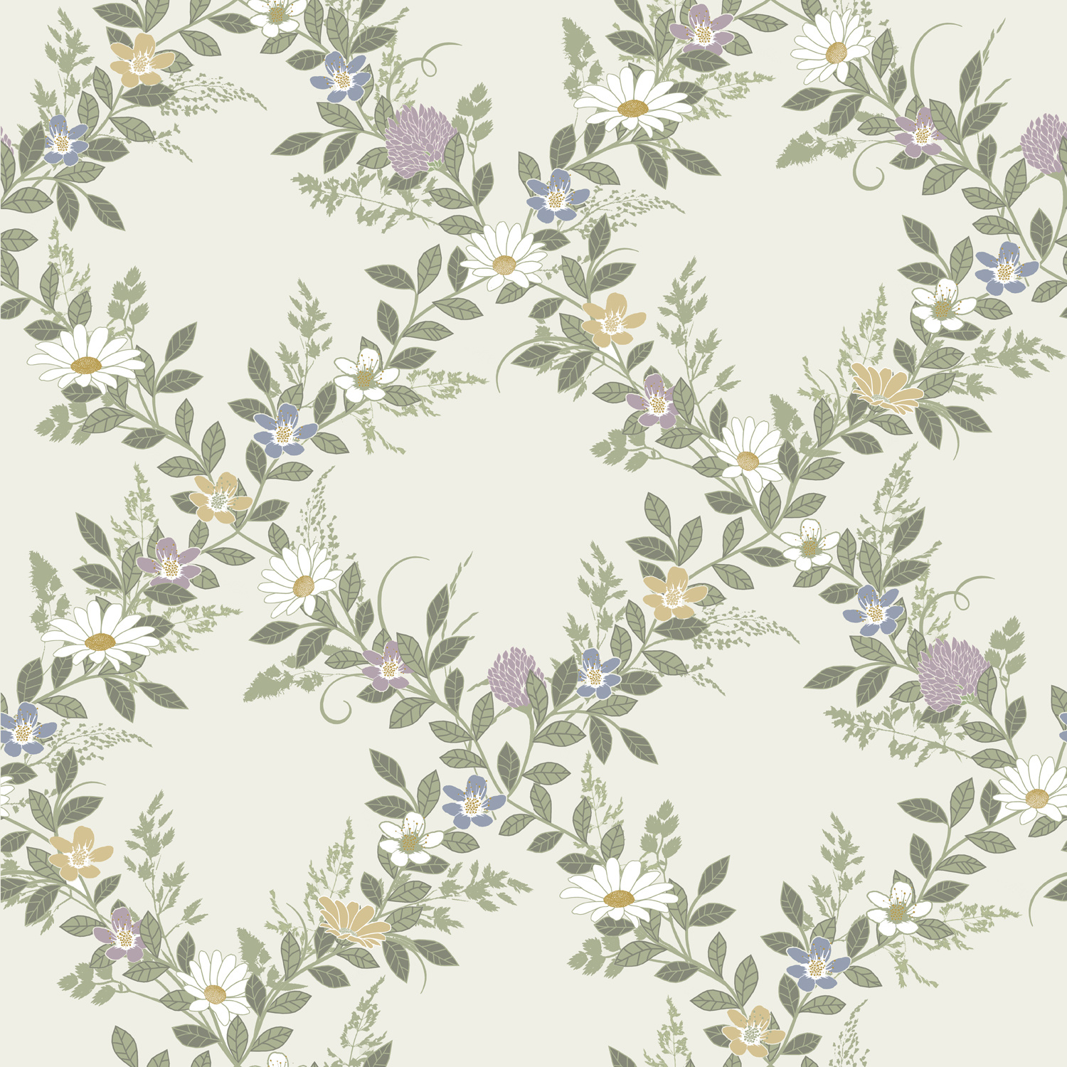 Dutch Wallcoverings Ortagard - Margareta - Multi