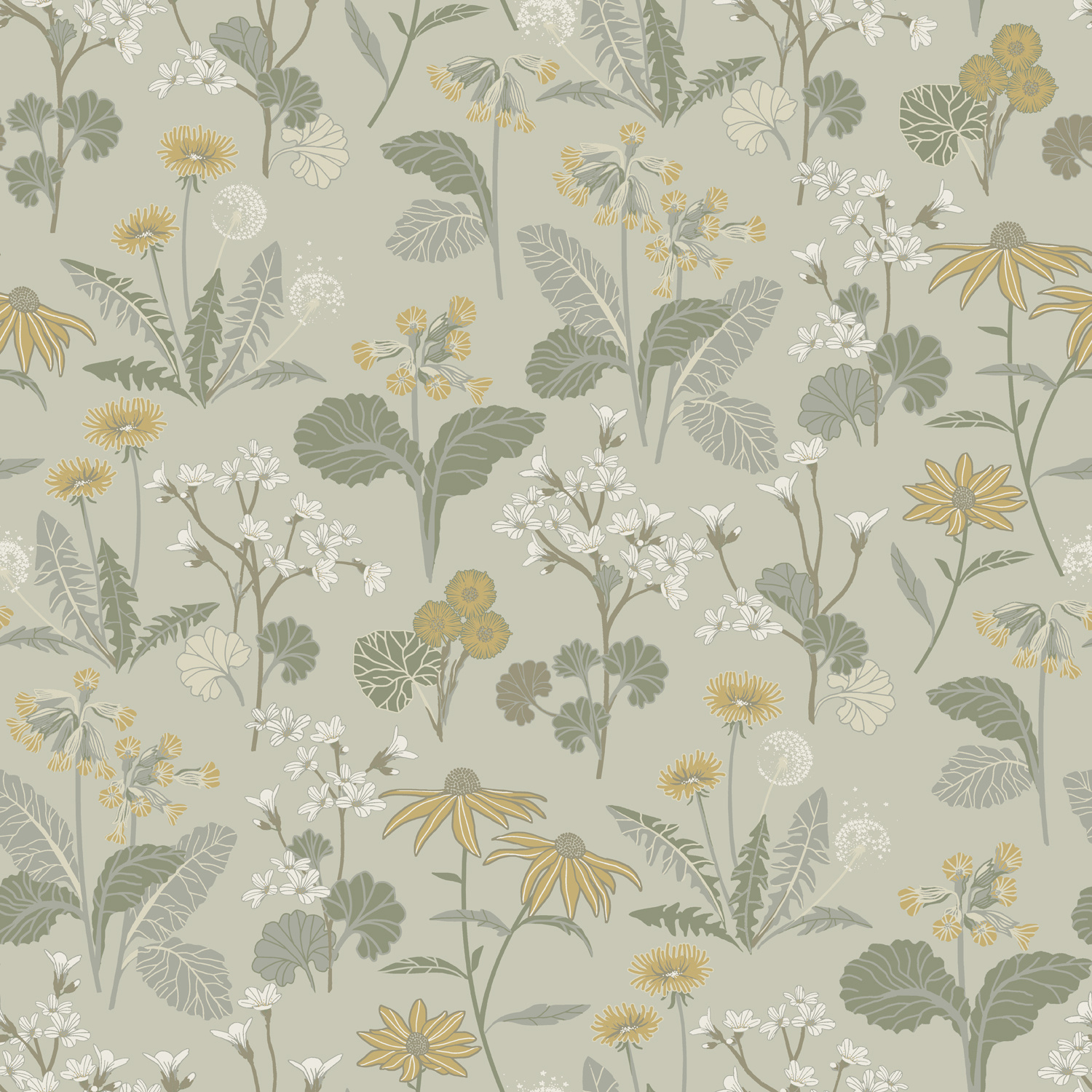 Dutch Wallcoverings Ortagard - Magdalena Green - Groen