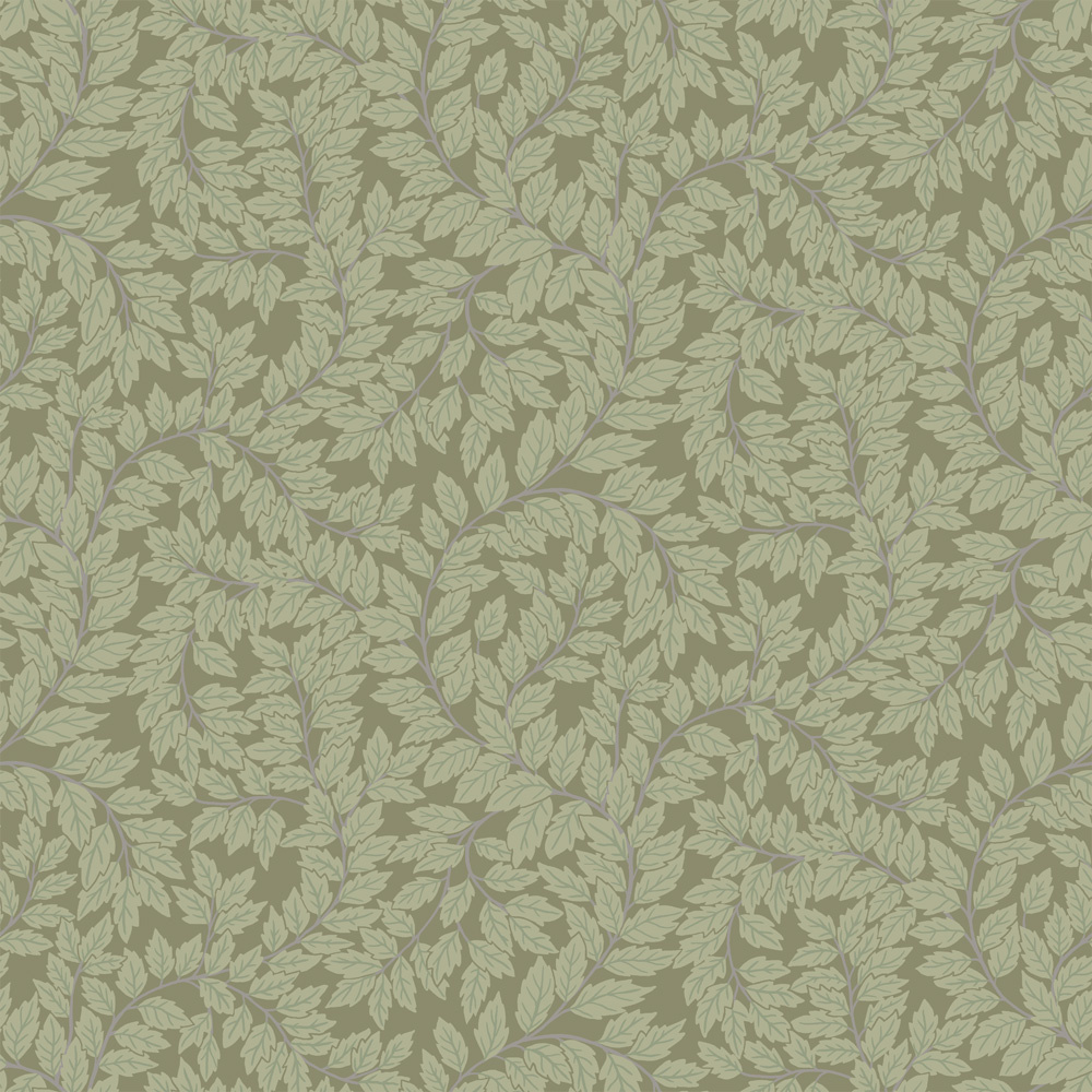 Dutch Wallcoverings Fagelsang - Lindlöv Dark Green