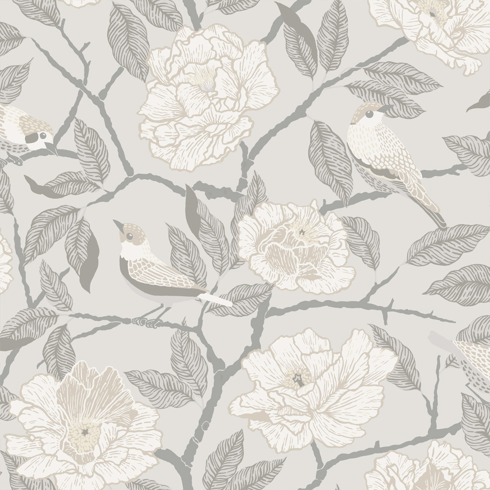 Dutch Wallcoverings Fagelsang - Bernadina Grey