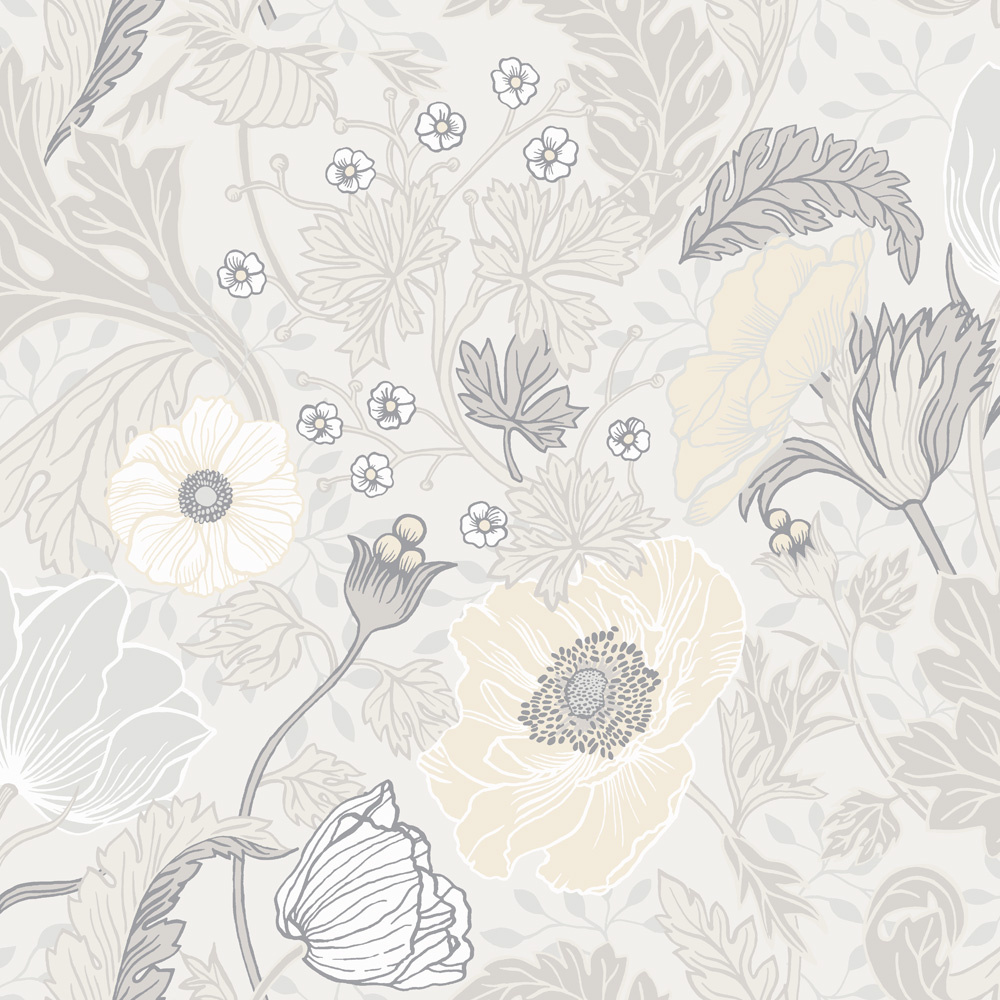 Dutch Wallcoverings Fagelsang - Anemone White