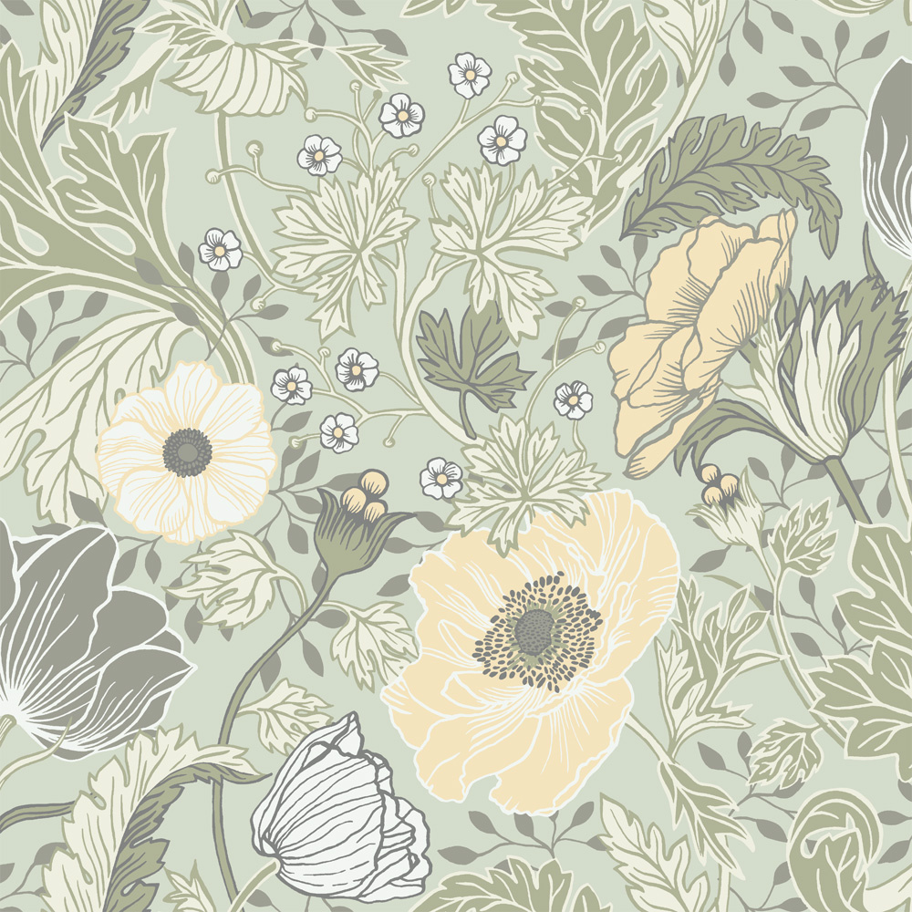 Dutch Wallcoverings Fagelsang - Anemone Green