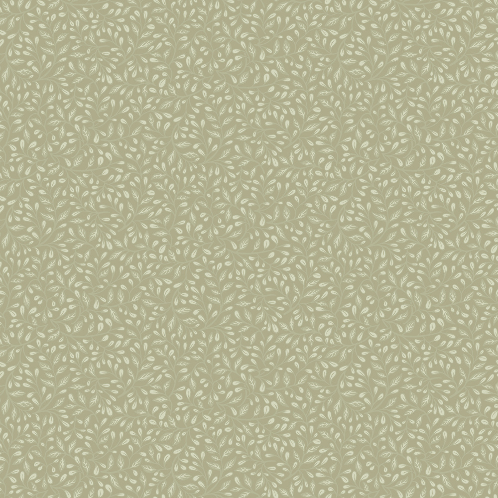 Dutch Wallcoverings Langenas - Adam Olive Green - Groen