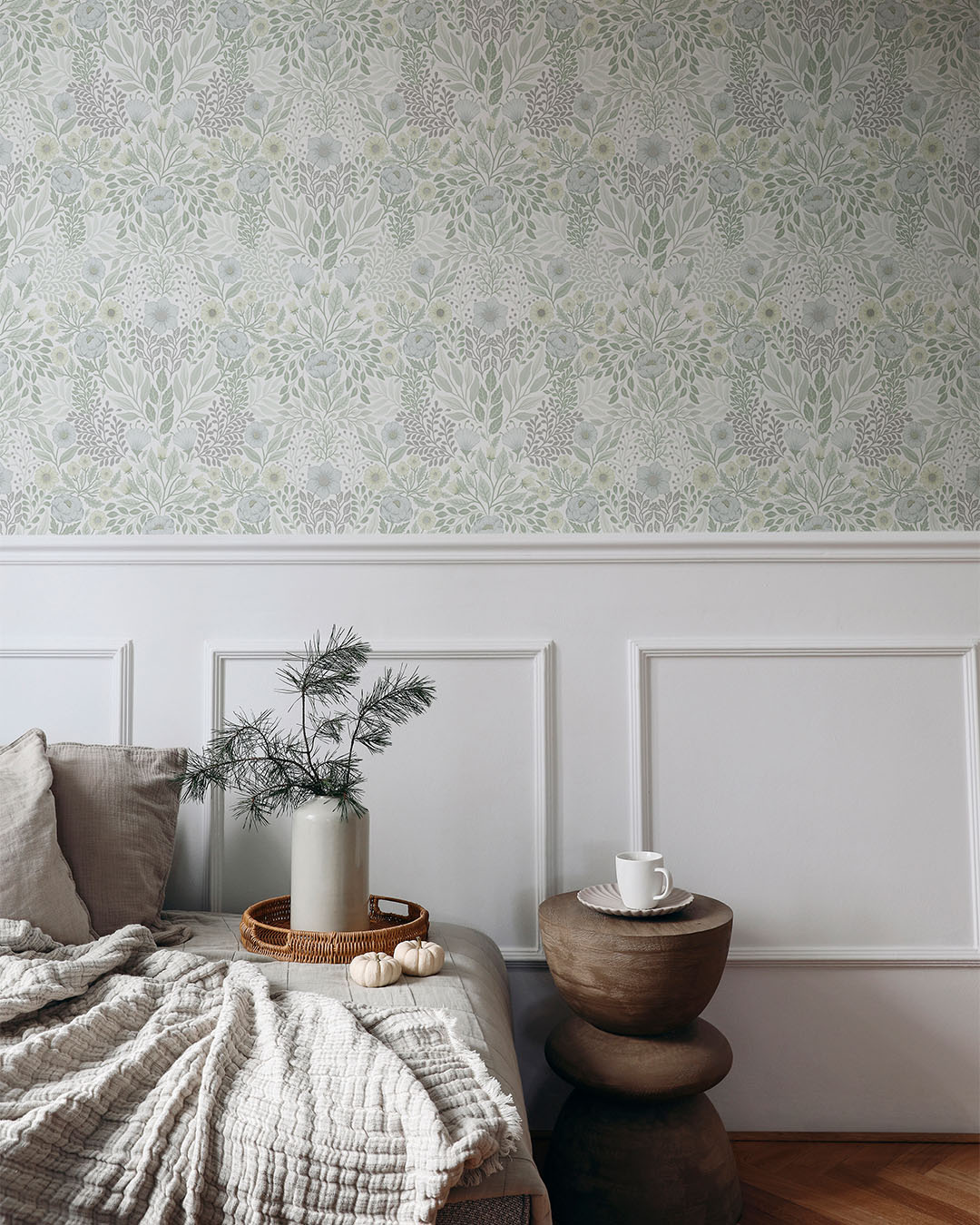 Dutch Wallcoverings Klara & Tove - Äng Light Green - Lichtgroen