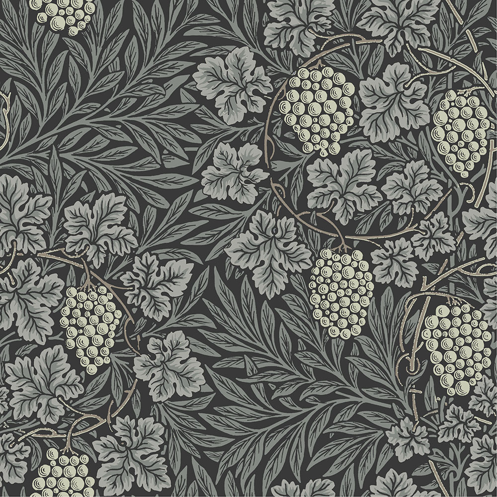 Dutch Wallcoverings Hidden Treasures - Vine Donkergrijs