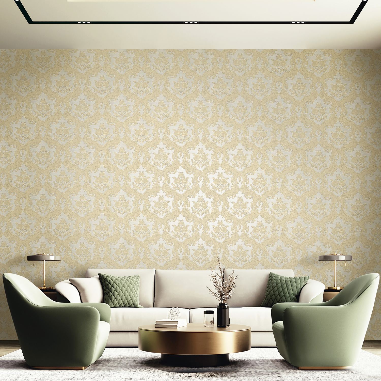 Dutch Wallcoverings New Tekko Medaillon - Beige