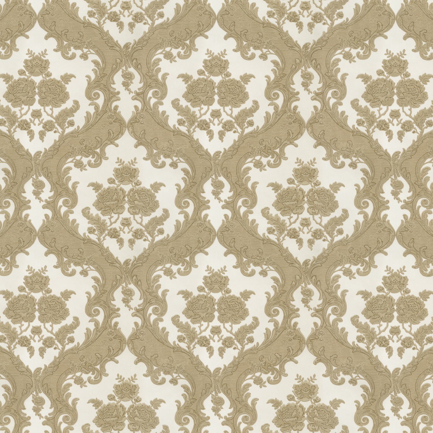 Dutch Wallcoverings New Tekko Medaillon - Wit/Beige