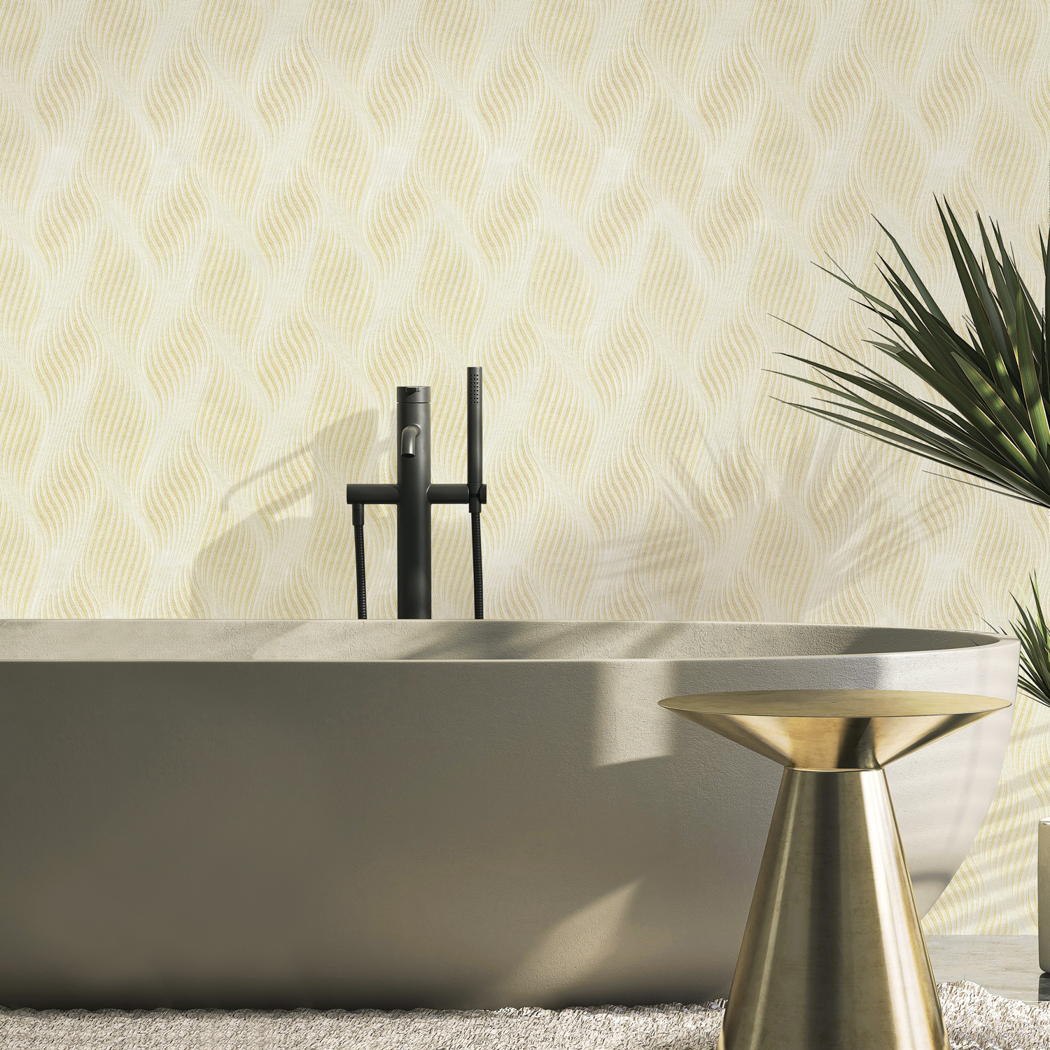 Dutch Wallcoverings New Tekko Golf - Lichtbeige