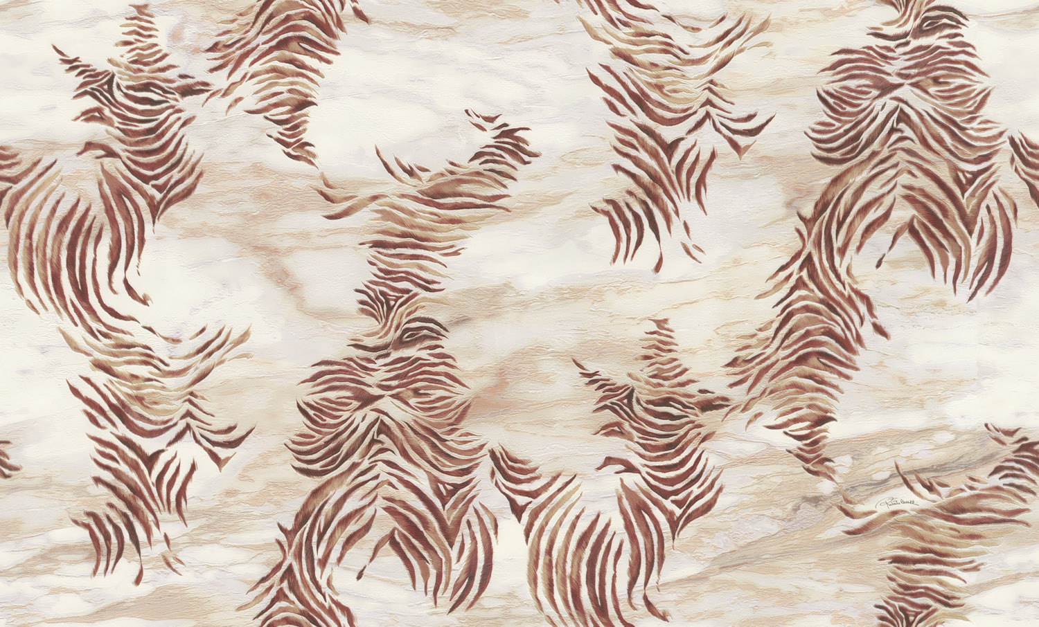 Dutch Wallcoverings Roberto Cavalli 9 - Zebra - Bruin