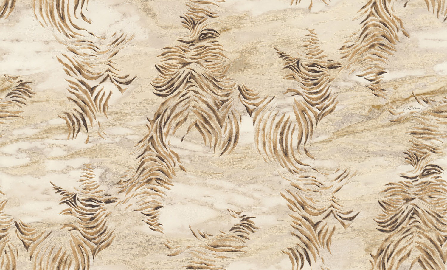 Dutch Wallcoverings Roberto Cavalli 9 - Zebra - Beige