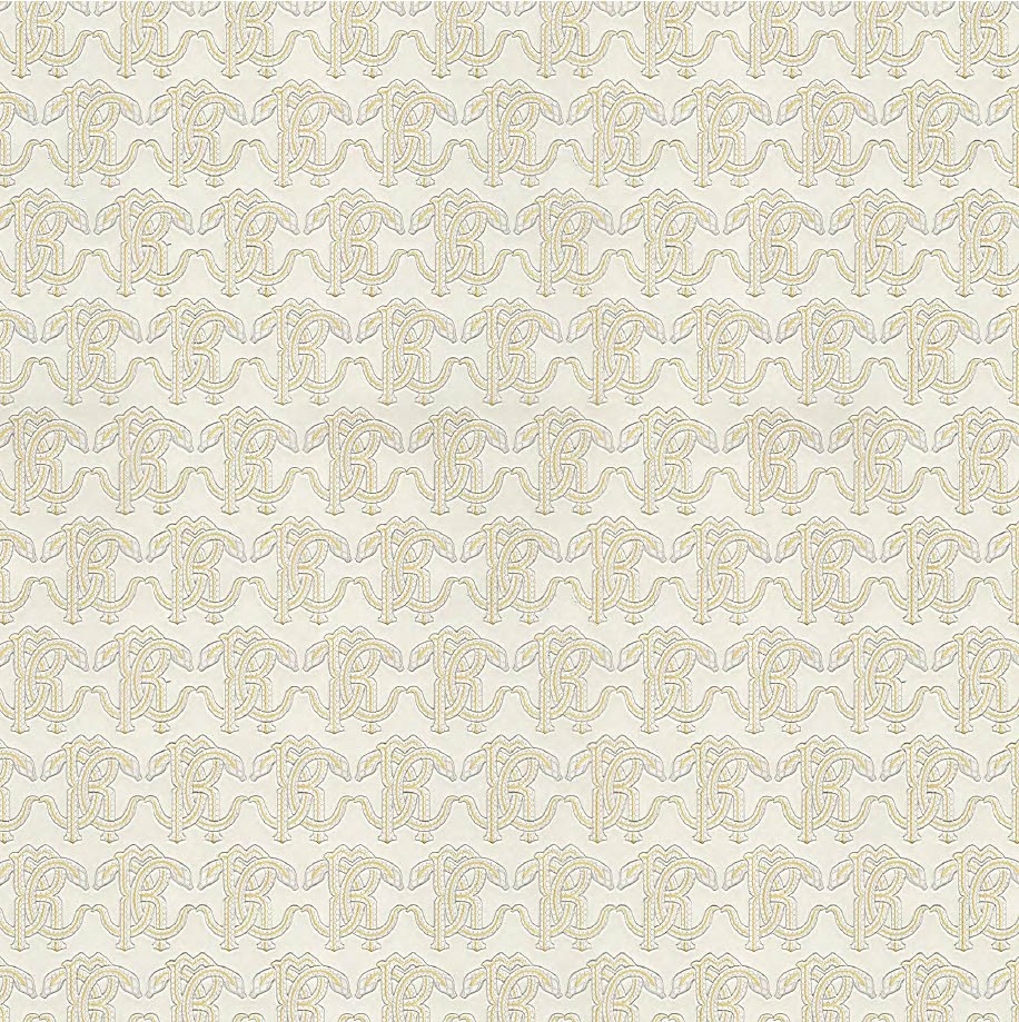 Dutch Wallcoverings Roberto Cavalli 9 - Logo - Creme