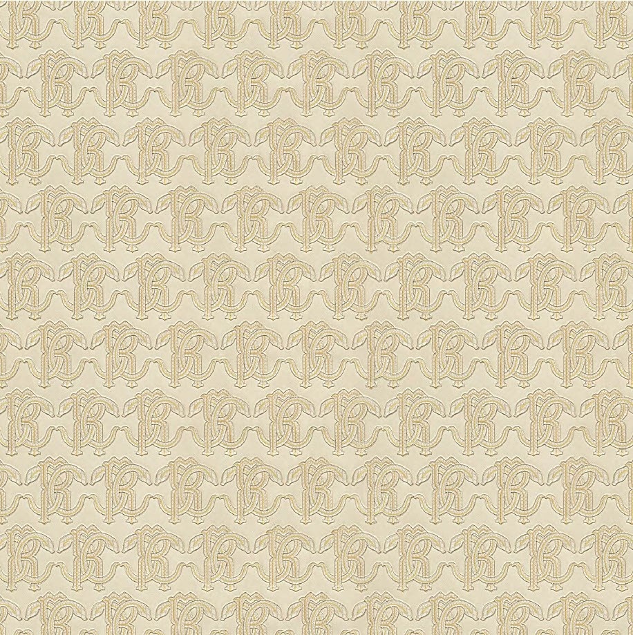 Dutch Wallcoverings Roberto Cavalli 9 - Logo - Beige