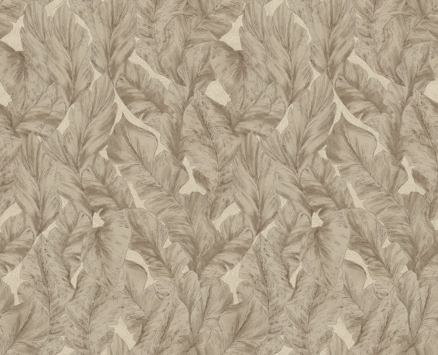 Dutch Wallcoverings Roberto Cavalli 9 - Bladeren - Beige