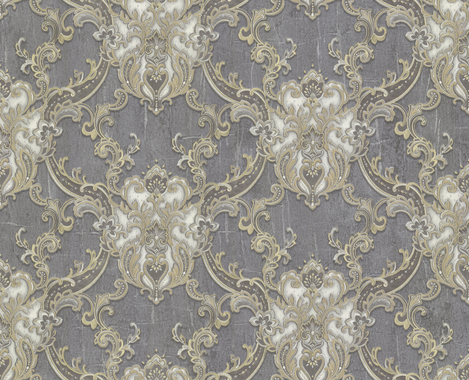 Dutch Wallcoverings Yudashkin 5 10X1,06M - Grijs/Goud