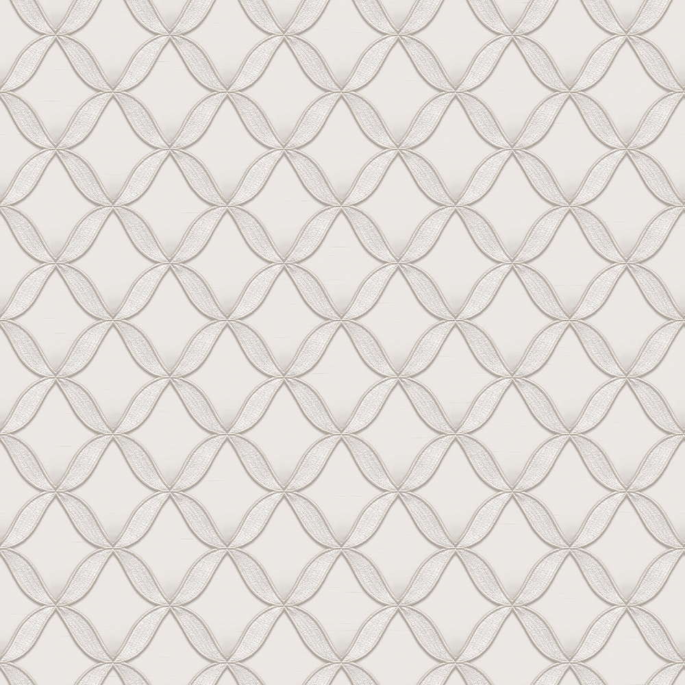 Dutch Wallcoverings Fabric Touch/Bs1 Geometric White - Wit