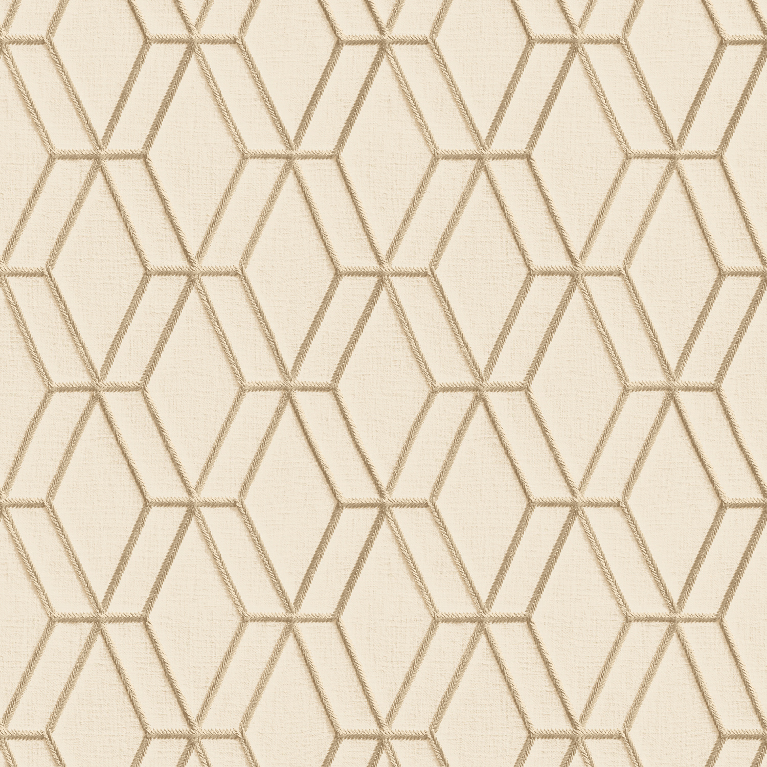 Dutch Wallcoverings Wallstitch/Bs1 Hexagonal - Beige