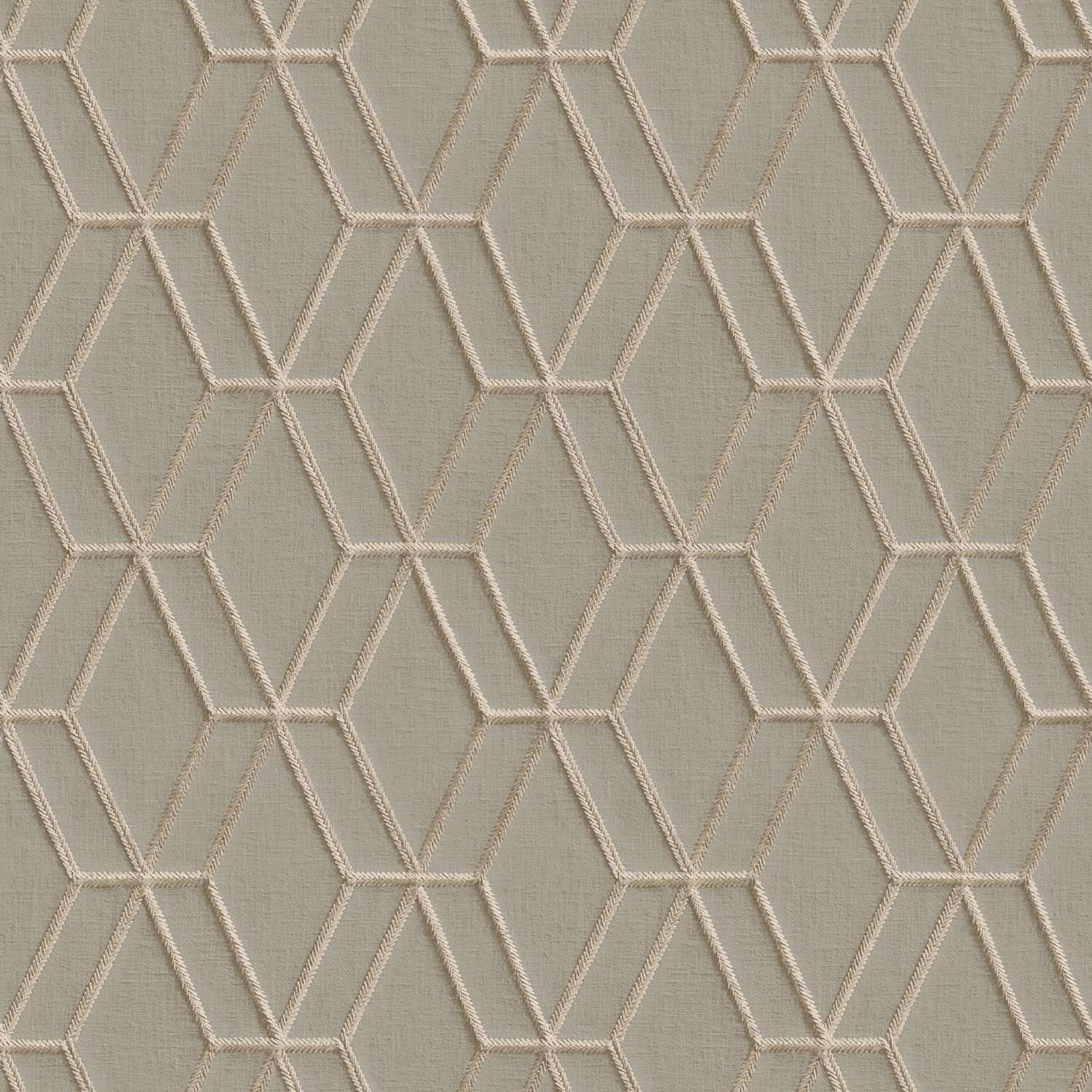 Dutch Wallcoverings Wallstitch/Bs1 Hexagonal Grey - Grijs