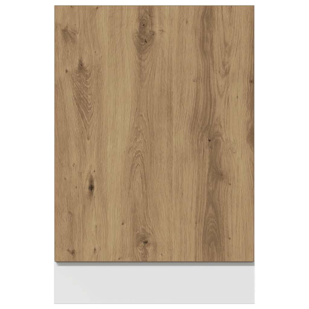 vidaXL Frontpaneel vaatwasser 45x3x67 cm bewerkt hout artisanaal eiken