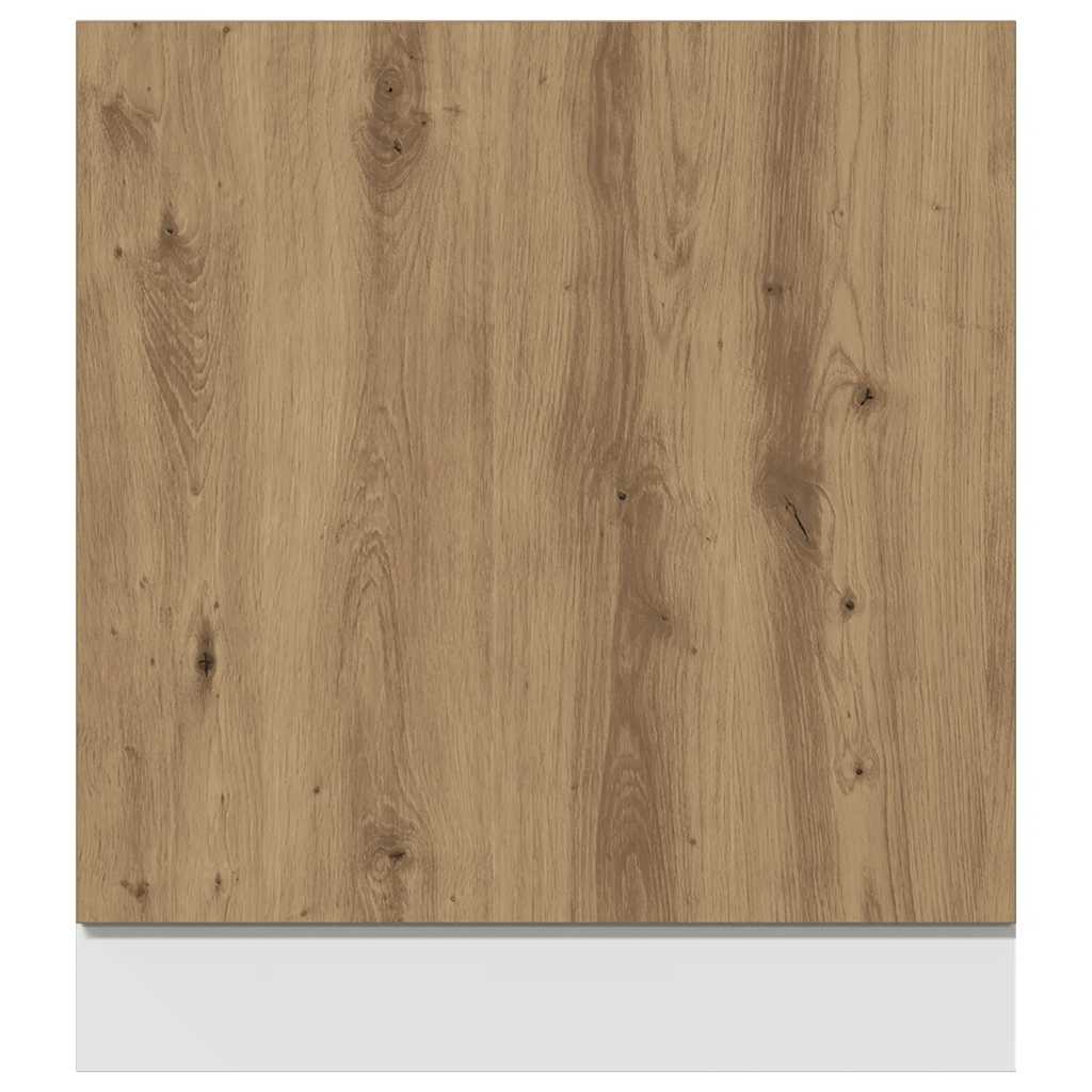 vidaXL Vaatwasserpaneel 60x1,5x67 cm bewerkt hout artisanaal eiken