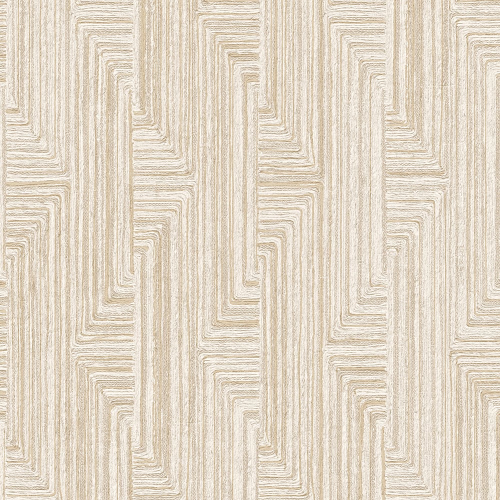 Dutch Wallcoverings Santa Fé Retro String Motif - Beige