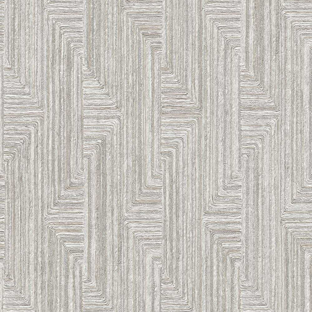 Dutch Wallcoverings Santa Fé Retro String Motif - Grey