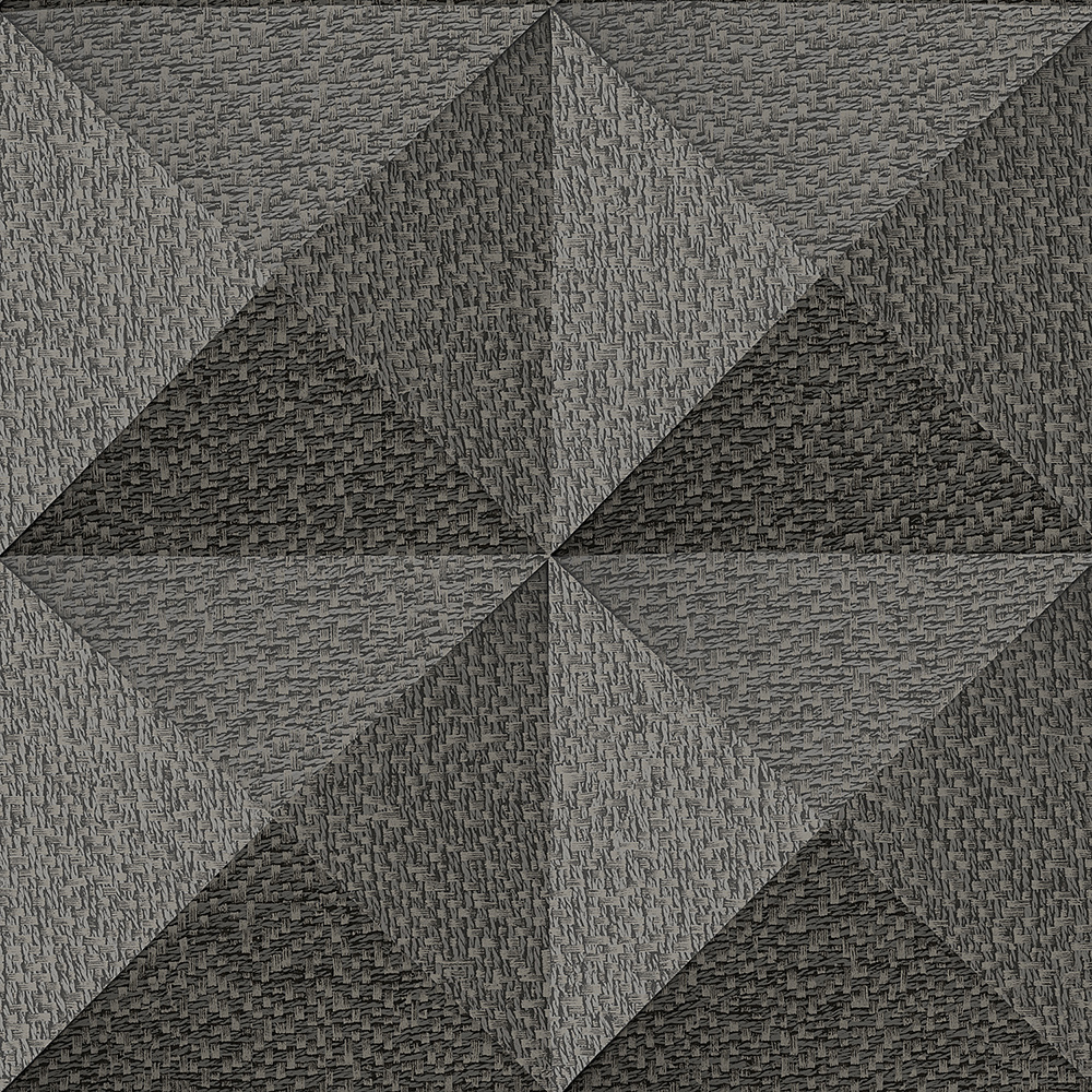 Dutch Wallcoverings Santa Fé Weaved Cube - Black