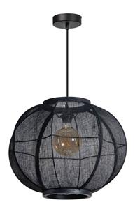 ETH Bohemian hanglamp Fabric zwart Ø 48cm 05-HL4039-30