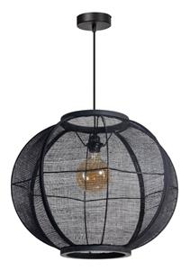 ETH Bohemian hanglamp Fabric zwart Ø 58cm 05-HL4040-30