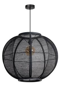ETH Bohemian hanglamp Fabric zwart Ø 68cm 05-HL4041-30