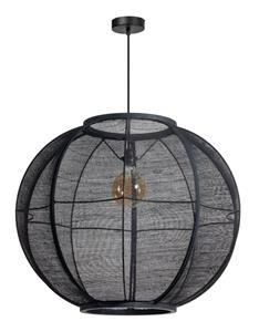 ETH Bohemian hanglamp Fabric zwart Ø 78cm 05-HL4042-30