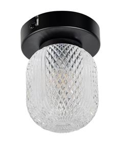 ETH Unieke plafondlamp Kristel 1-lichts zwart 05-PL2191-30
