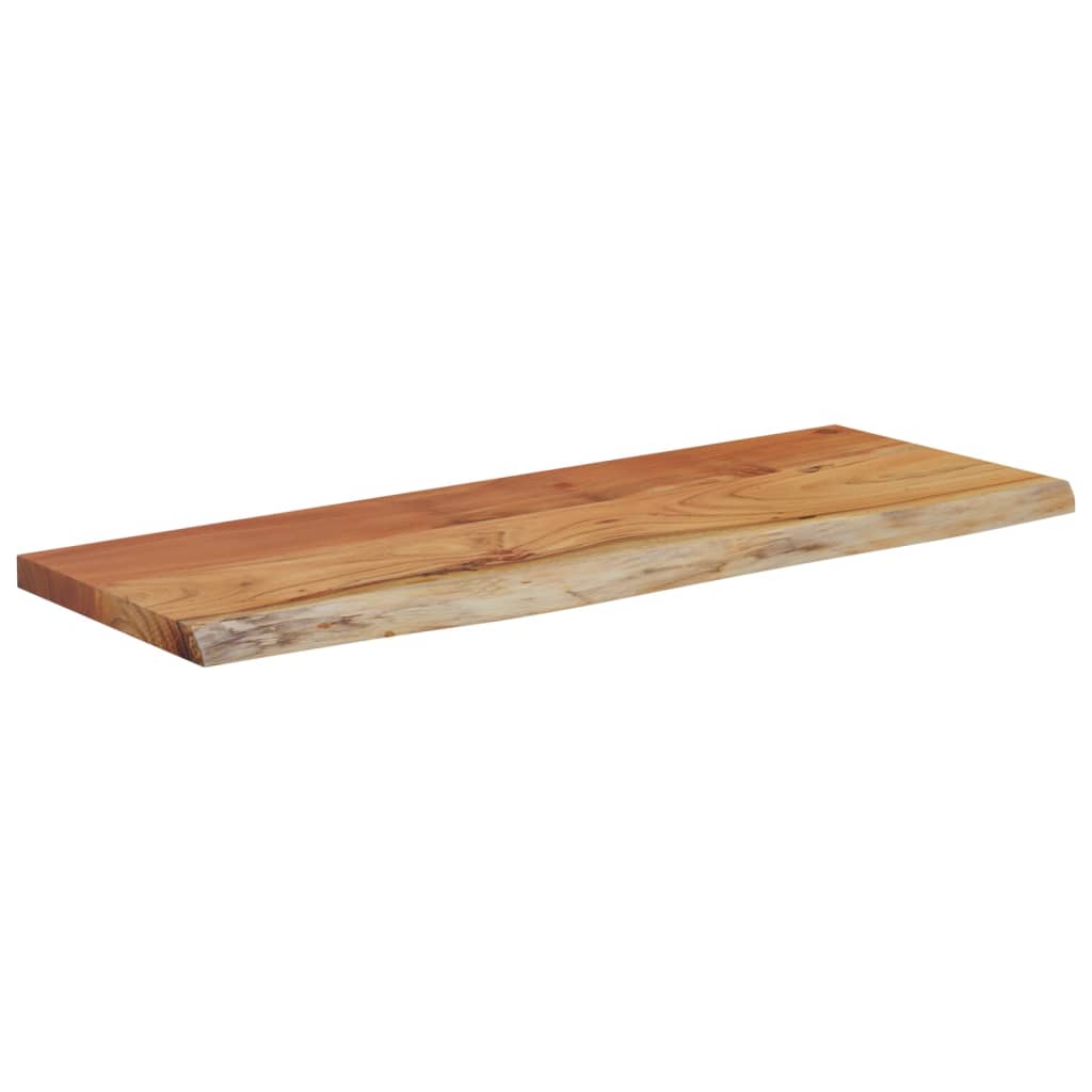 vidaXL Wandschap rechthoekig natuurlijke rand 70x30x3,8 cm acaciahout