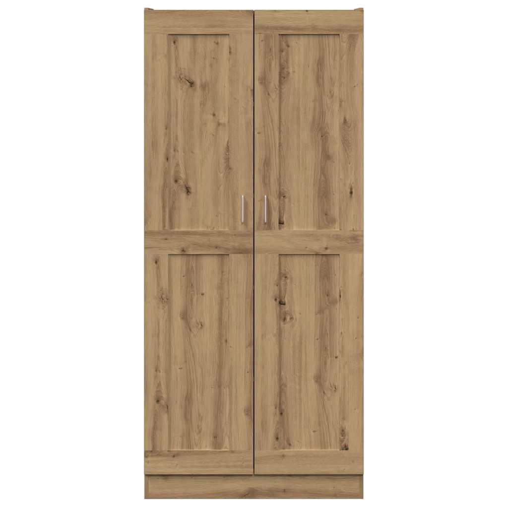 vidaXL Hoge kast 82,5x30,5x185 cm bewerkt hout artisanaal eikenkleur