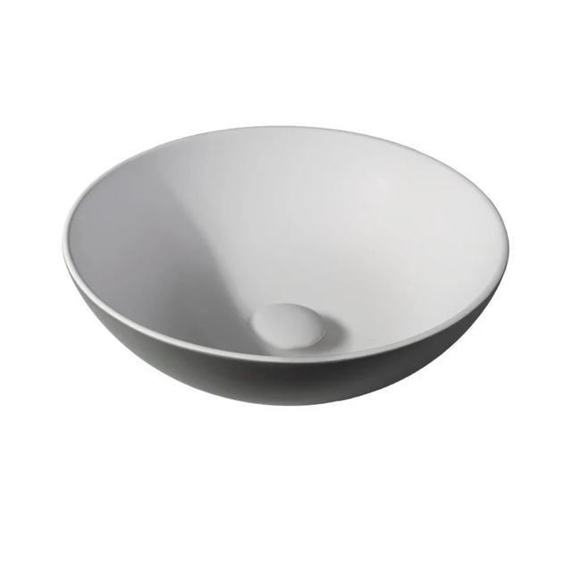 By Goof Waskom - opbouw - 38.5x13.8x38.5cm - Solid surface - Rond - Mat Grijs JBS6367