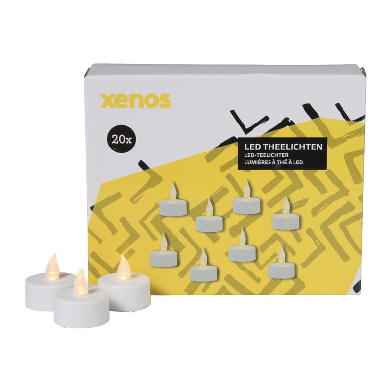 Xenos LED waxinelichten doos - set van 20