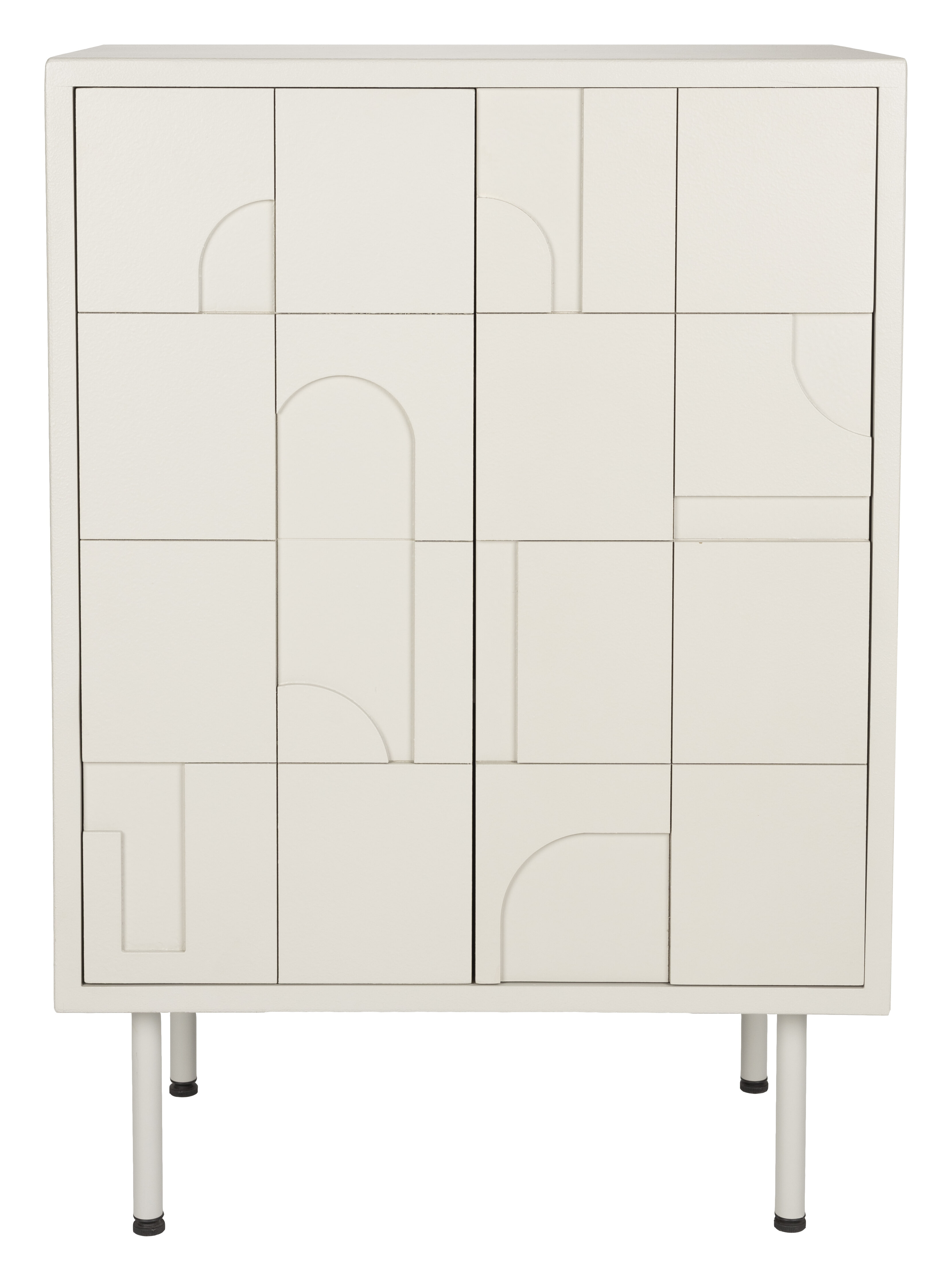 ZILT Opbergkast Tawna MDF, 100 x 70cm - Beige